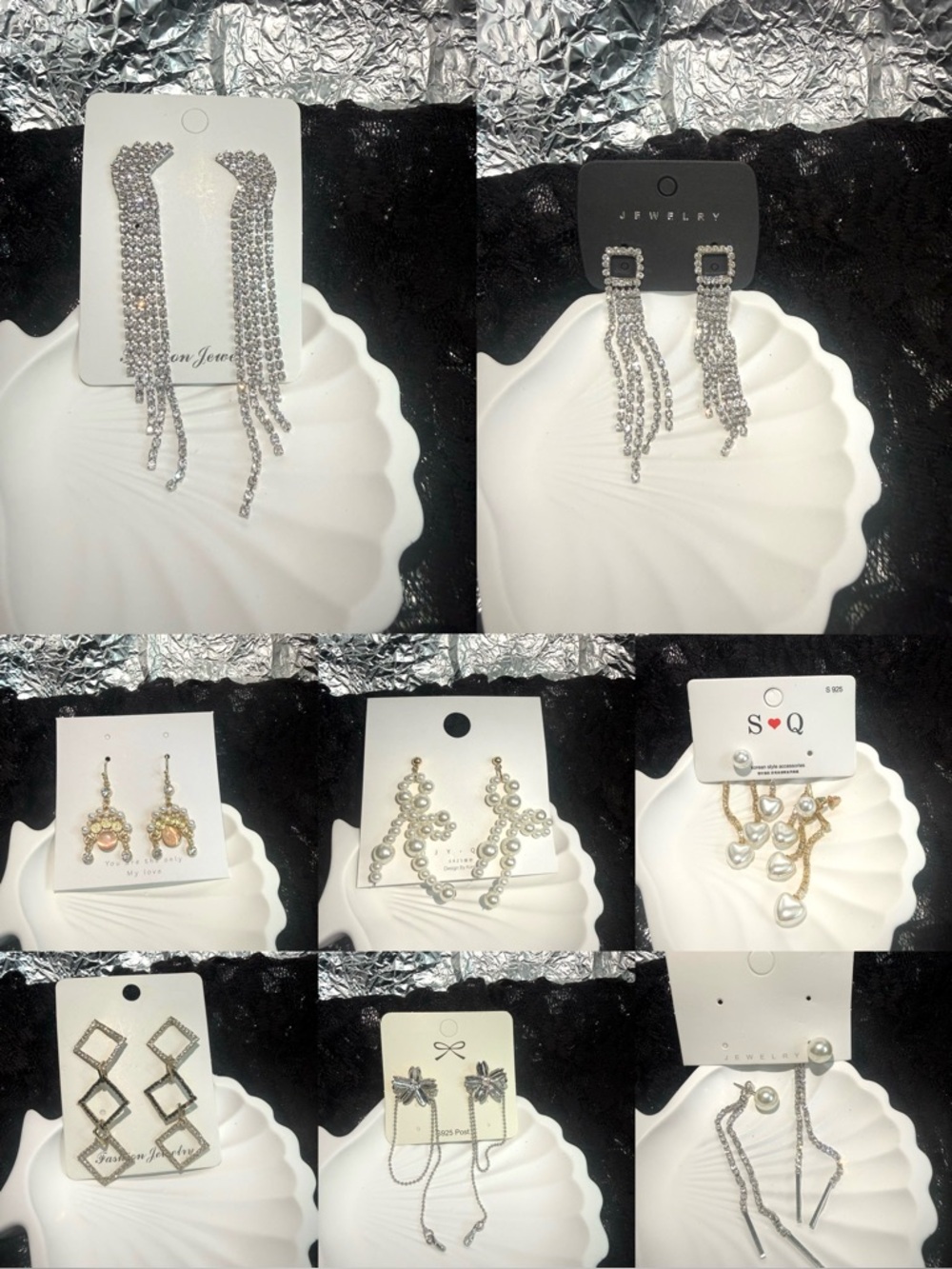New bundle Earrings Set ladies men women 8 pairs#215
